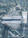 Alice in Wonderland Inspired Custom Air Force 1 – Embellished Bling Nike Uptowns ✨👟