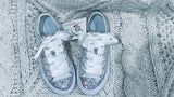 Pearl & Rhinestone Embellished Communion Sneakers – Custom Bling Shoes