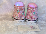 Girls’ Bling Sneakers – Bubble Guppies Inspired Sparkle Shoes