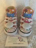 Girls’ Bling Sneakers – Bubble Guppies Inspired Sparkle Shoes