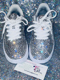 Women’s Custom Bling Air Force 1 – Embellished Nike Uptowns ✨👟
