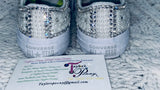 Pearl & Rhinestone Embellished Communion Sneakers – Custom Bling Shoes