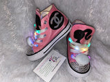 Custom Barbie Sneakers – Personalized Kids Shoes with Glitter & Bling