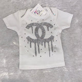 Custom Infant Shirt – Silver-Inspired Personalized Baby Tee