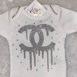 Custom Infant Shirt – Silver-Inspired Personalized Baby Tee