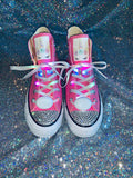 Unicorn Girls Bling Converse Sneakers Light Up