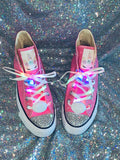 Unicorn Girls Bling Converse Sneakers Light Up