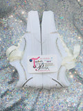 Bling White Vans Core Classics – Custom Crystallized Sneakers ✨👟