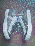 Women’s Bling Sneakers – Hand-Embellished Crystal Statement Shoes ✨👟