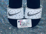 Custom Women’s Bling Nike Sneakers – Hand-Crystal Embellished Designer Shoes ✨👟