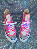 Unicorn Girls Bling Converse Sneakers Light Up