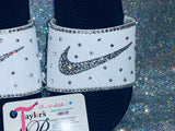 Custom Women’s Bling Nike Sneakers – Hand-Crystal Embellished Designer Shoes ✨👟