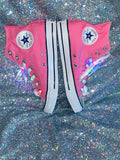 Unicorn Girls Bling Converse Sneakers Light Up