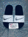 Custom Women’s Bling Nike Sneakers – Hand-Crystal Embellished Designer Shoes ✨👟