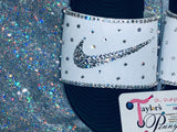 Custom Women’s Bling Nike Sneakers – Hand-Crystal Embellished Designer Shoes ✨👟