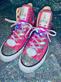 Unicorn Girls Bling Converse Sneakers Light Up