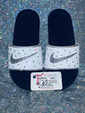 Custom Women’s Bling Nike Sneakers – Hand-Crystal Embellished Designer Shoes ✨👟