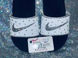 Custom Women’s Bling Nike Sneakers – Hand-Crystal Embellished Designer Shoes ✨👟